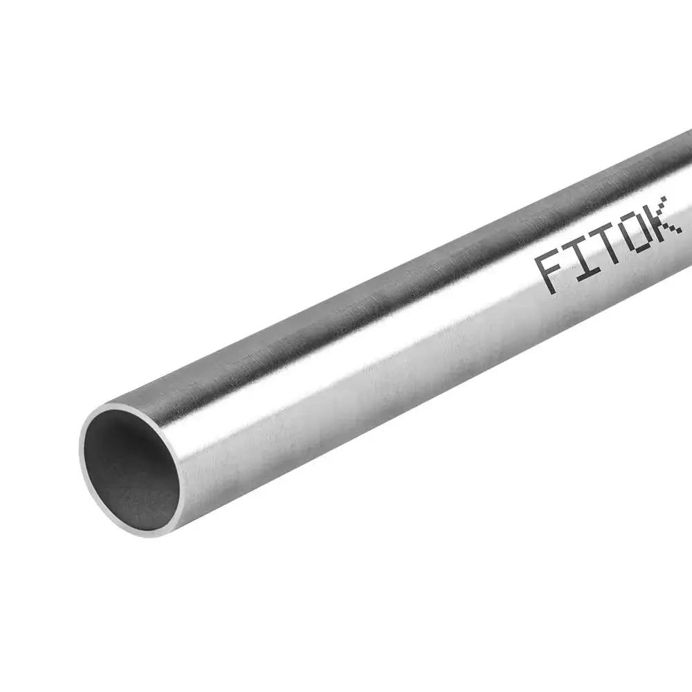 Premium 316/316L Stainless Steel Seamless Tubing 1/2 Inch OD by 0.035 Inch Wall, 40 Inch Length, Annealed and Polished FITOK