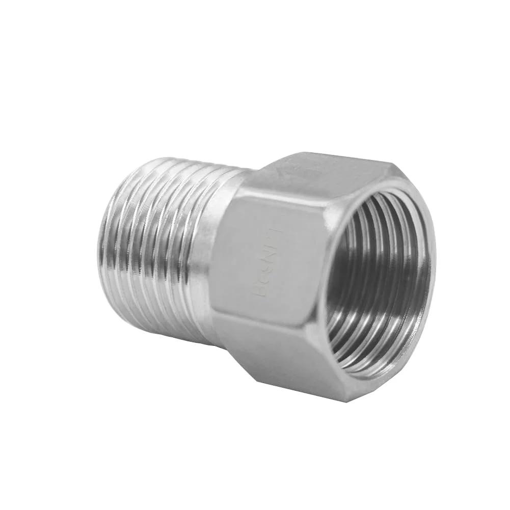 Stainless Steel 1/2 Inch Female to 1/2 Inch Male Check Valve One Way Non Return Water Backflow Preventer, Heavy Duty Set of 2