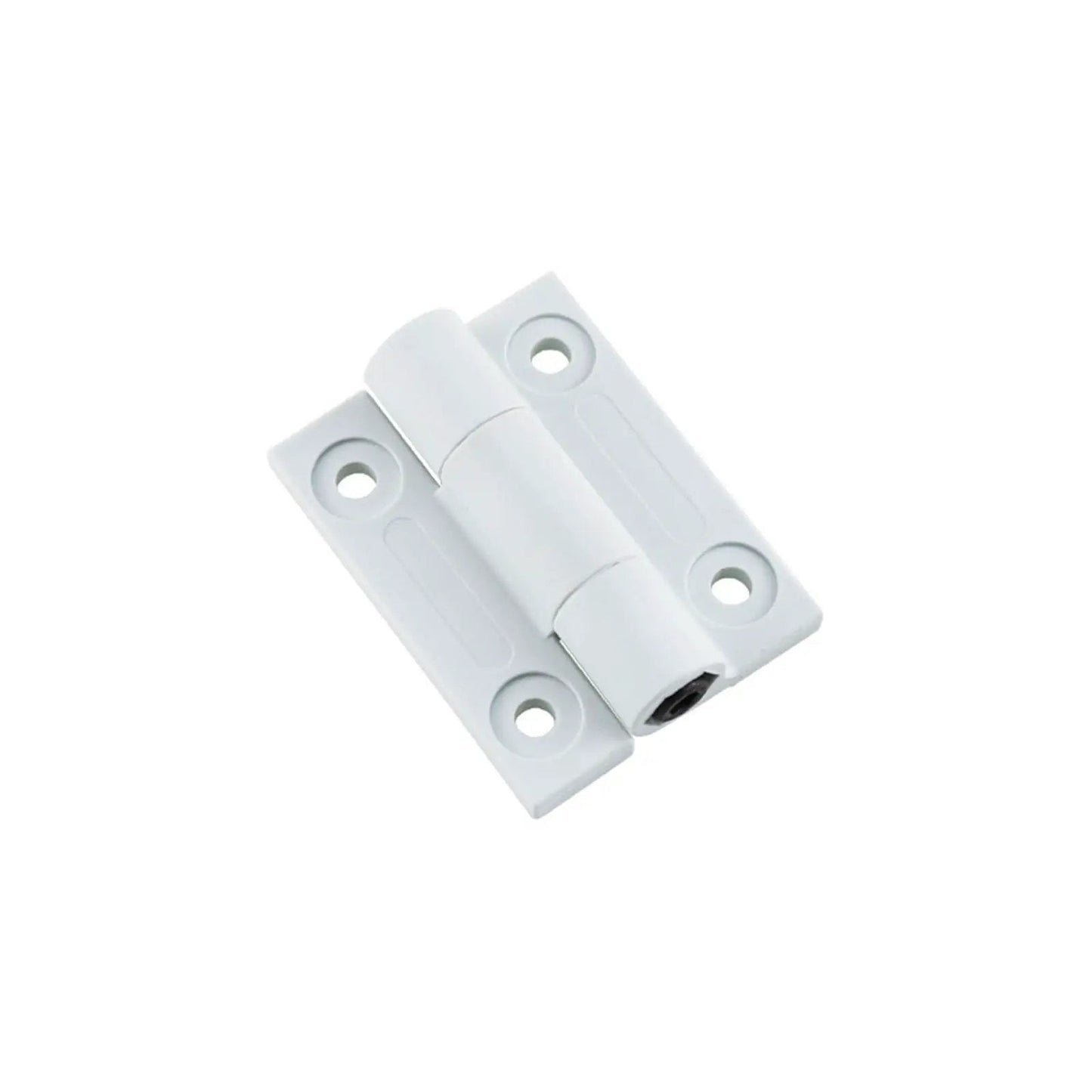 Flat Opening Torque Hinge Plastic Gate Hinge With Adjustable Torque One Piece White Durable Gate Hardware For Home Garden And Exterior Doors