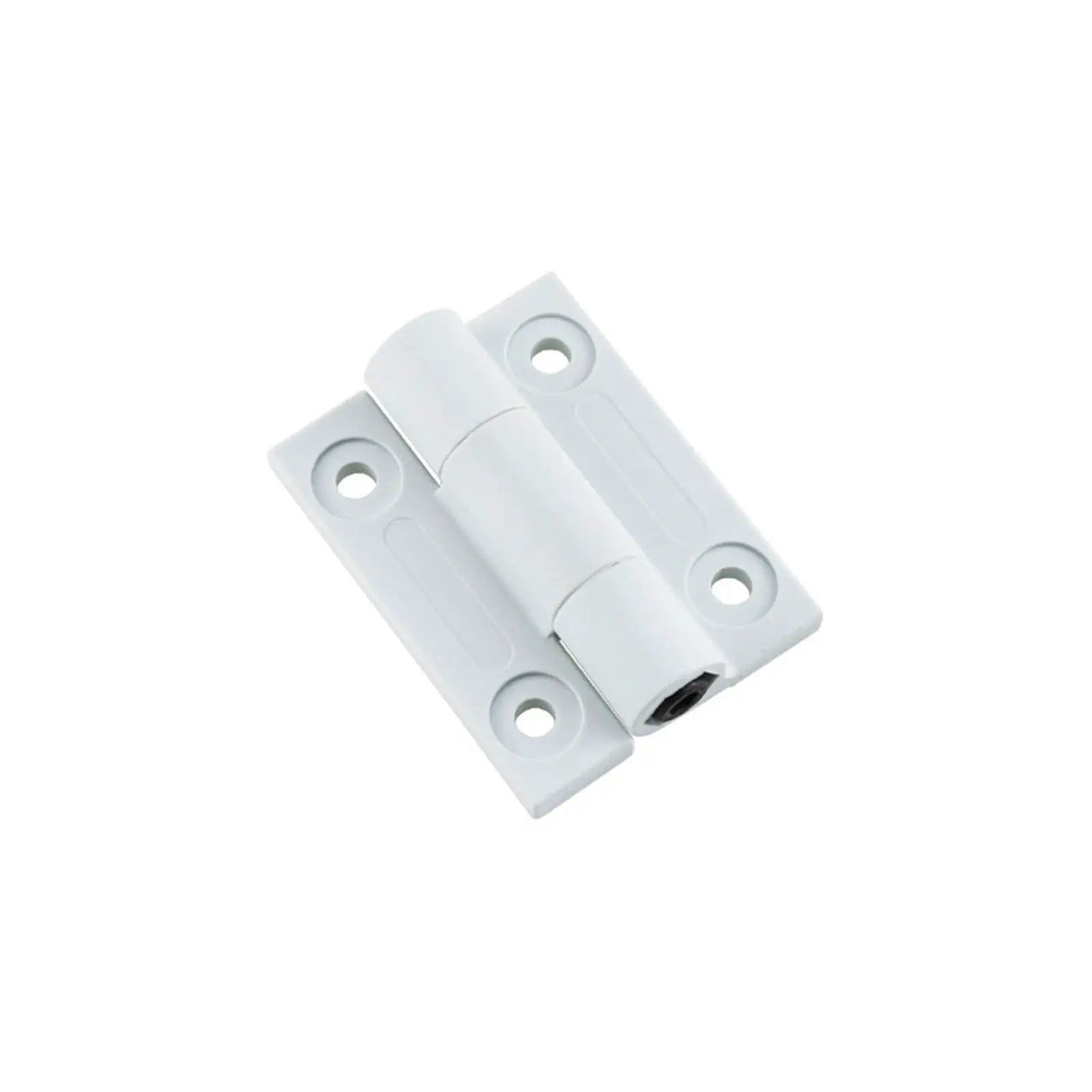 Flat Opening Torque Hinge Plastic Gate Hinge With Adjustable Torque One Piece White Durable Gate Hardware For Home Garden And Exterior Doors
