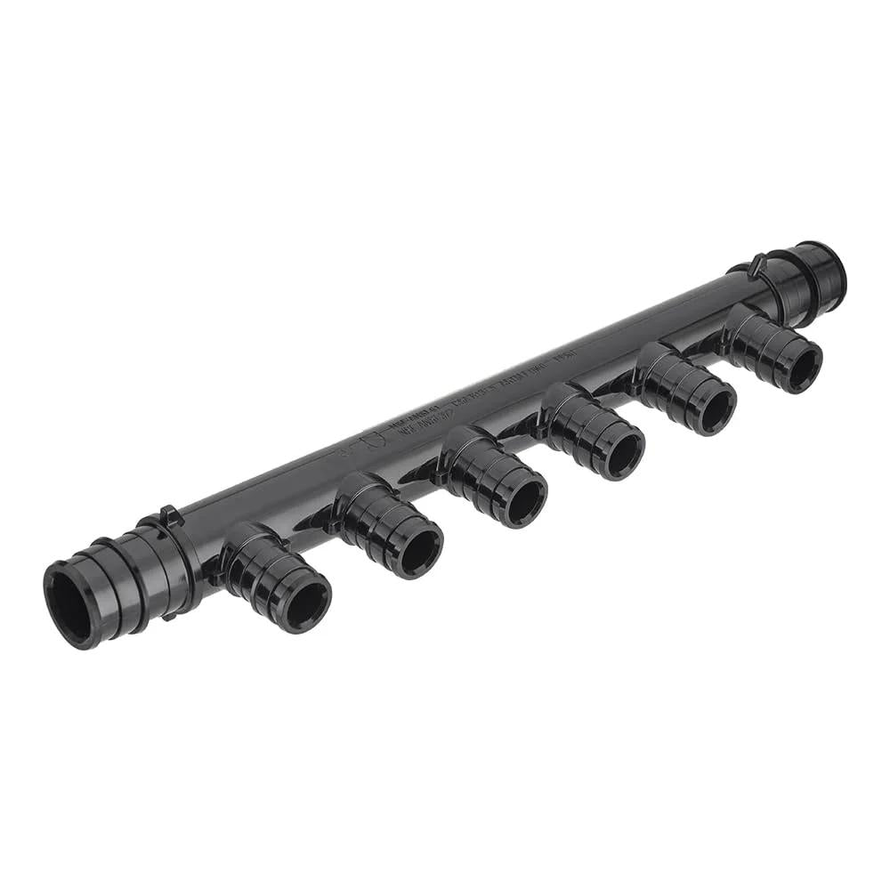 Pack Of 2 Open PEX A Expansion Manifolds With 6 Ports PPSU Poly Three Quarter Inch Trunk And One Half Inch Ports Lead Free ASTM F1960 Certified