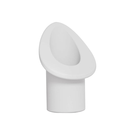 Heavy Duty Ceramic Insulating Nozzle For Furnace Replacement Pipe, white ceramic pipe for melting furnace, side view