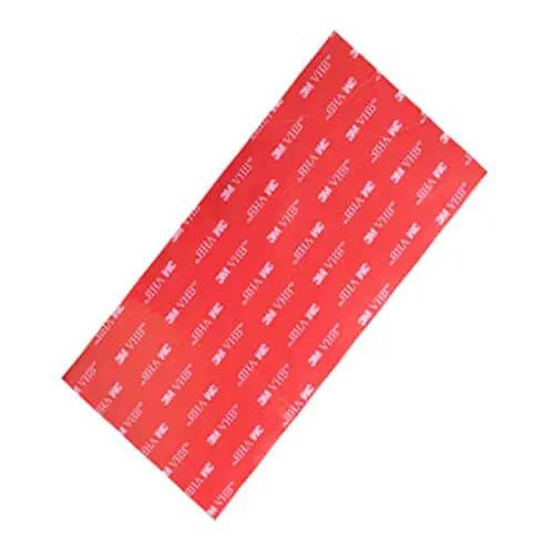 VHB 5952 Double Sided Foam Adhesive Sheet Tape 100x200mm 4x8 Inches with red liner, industrial grade for mounting