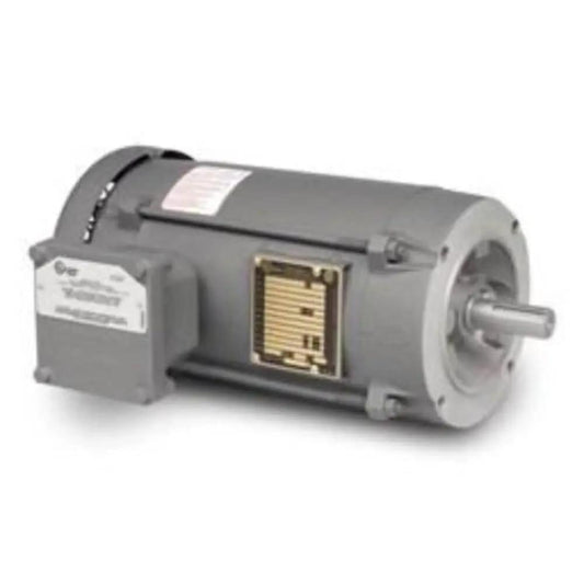 2 HP 1755 RPM 3-Phase 575V TEFC general purpose motor with 145TC frame and C-face flange, footless mount for pumps and conveyors