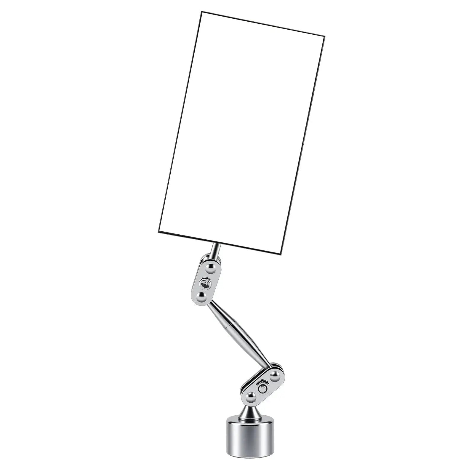 Magnetic Base Inspection Mirror With 3.5x2 Inch Head, Swivel Ball Joint, Hands Free Angles For Tight Spots In Equipment, Mechanical Welding, Coffee Machines, HARDK Maintenance Tools - side view