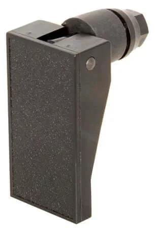 Swell Latch With 1.53 Inch Handle Length For Blind Applications Fits Frame Thickness Up To 0.19 Inches Black Nylon Handle And Nut