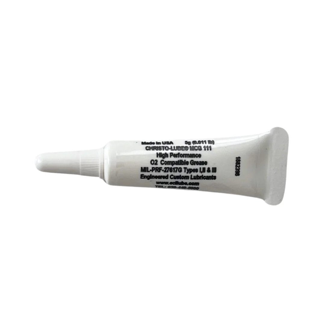 Oxygen Compatible PFPE PTFE Grease For Scuba Gear And Dive Equipment, 5 Gram Tube, Wide Temperature Range From Minus 60 C To 230 C