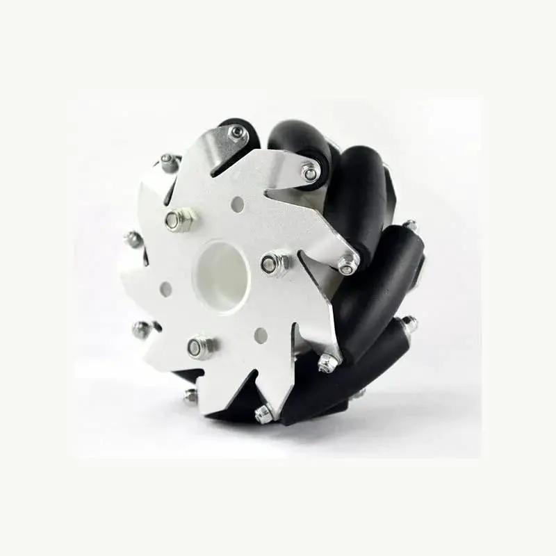 4 Inch 100mm Right Mecanum Wheels For RC Cars Omnidirectional Drive System Model 14161 Assembled Wheel Set Side View