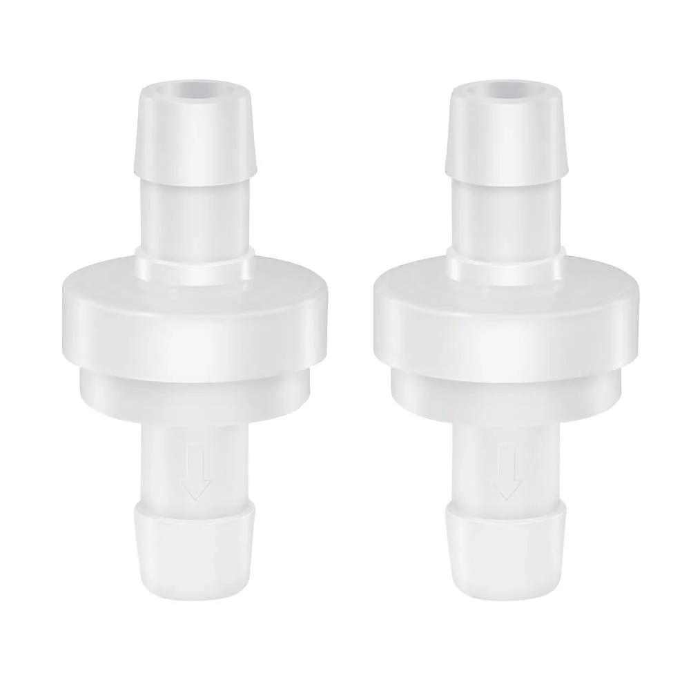 Inline Check Valve One Quarter Inch Hose ID One Way Return High Temperature Corrosion Resistant Pack 2 Designed For Aquarium Fish Tank Pumps Medical And Automotive Applications Quickun