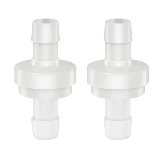 Inline Check Valve One Quarter Inch Hose ID One Way Return High Temperature Corrosion Resistant Pack 2 Designed For Aquarium Fish Tank Pumps Medical And Automotive Applications Quickun
