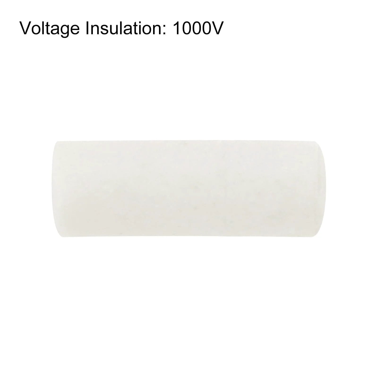 Five Pack Pro Grade High Temperature Ceramic Tube Insulators With 1mm Bore And 3x10mm Size For Wire Bundles, DIY Friendly