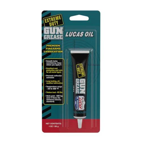 Lucas Oil 10889 Extreme Duty Grease Gun 1 Oz Lubricant for Auto Maintenance and Heavy Equipment, high viscosity