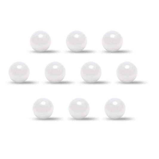 2.5mm Ceramic Bearing Balls ZRO2 Zirconium Oxide G10 Precision, Self Lubricating Pro Grade Ball Bearing Set, Smooth Spherical Finish, Wear Resistant and Built To Last 10 Piece Pack