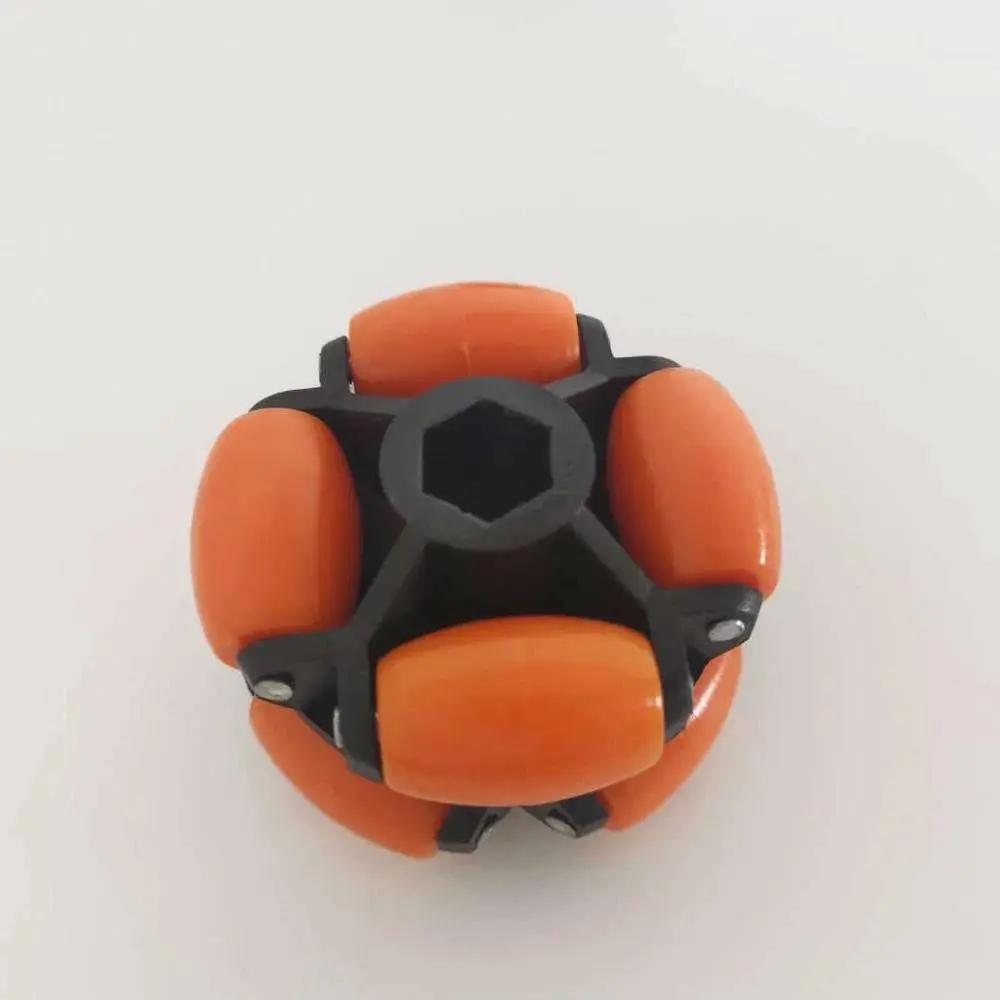 70mm foot wheel replacement part for omni directional caster in nylon internal diameter 14mm assembled wheel accessory for RC vehicles
