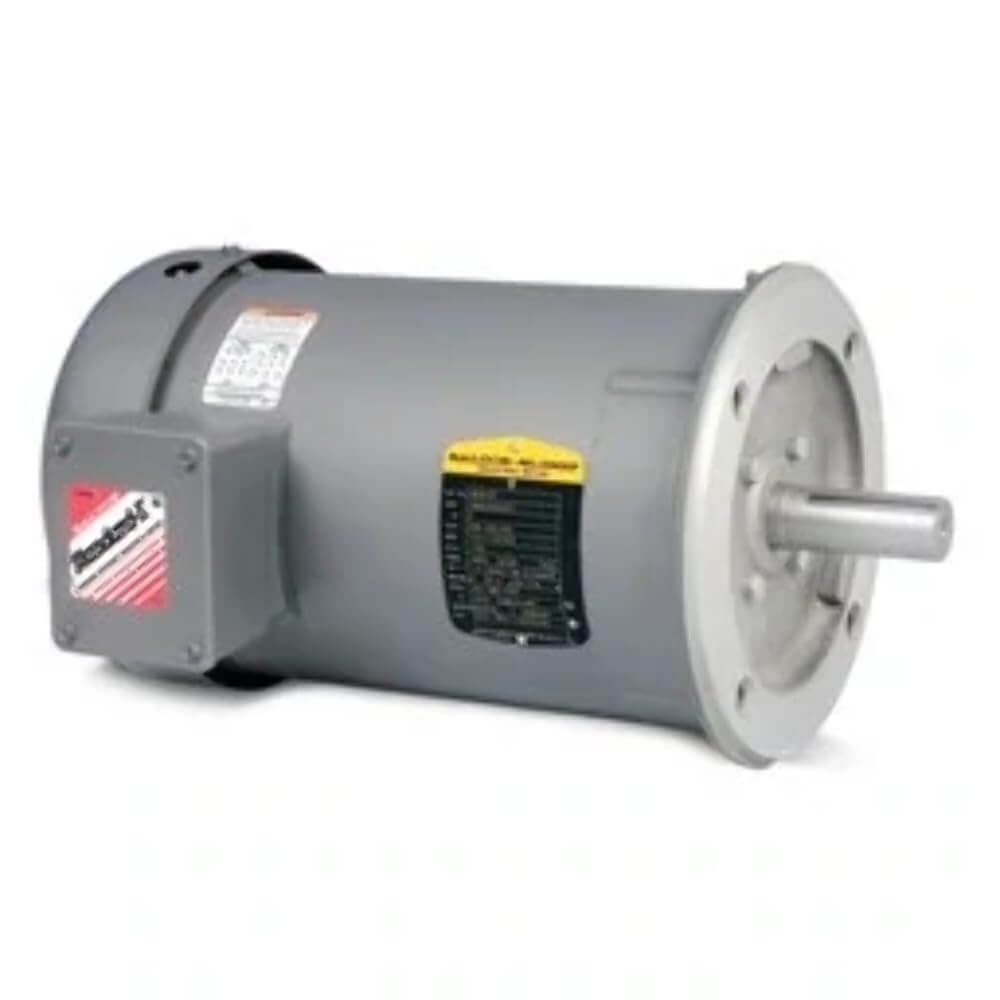 0.75 HP AC electric motor 1725 RPM 3-Phase 60 Hz 56C TEFC F1 foot mount VM3542-5 3420M single-unit industrial sealed ball bearing drive for pumps conveyors HVAC