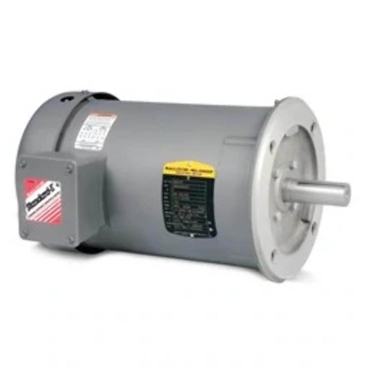 0.75 HP AC electric motor 1725 RPM 3-Phase 60 Hz 56C TEFC F1 foot mount VM3542-5 3420M single-unit industrial sealed ball bearing drive for pumps conveyors HVAC