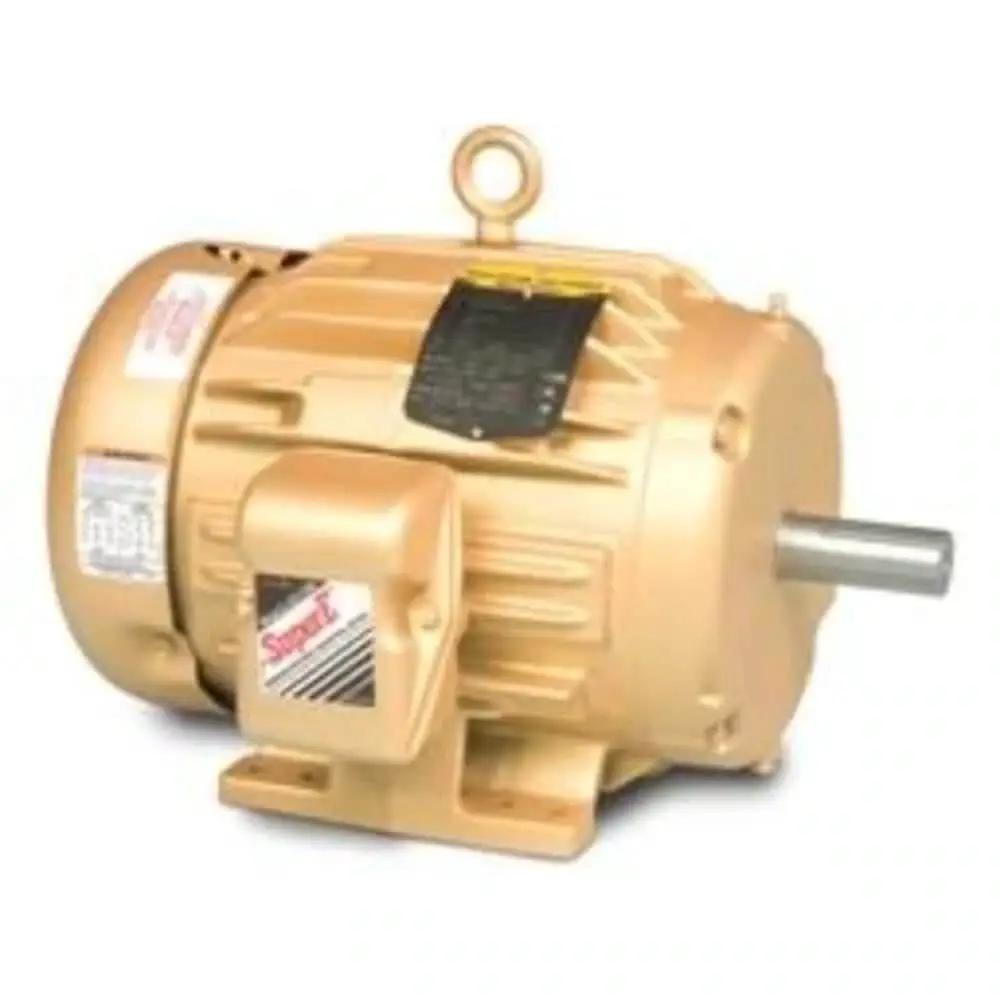 Single Unit General Purpose 3-Phase AC Motor 20 HP, 256T Frame, TEFC Enclosure, 1765 RPM, 60Hz, US Made, side view.