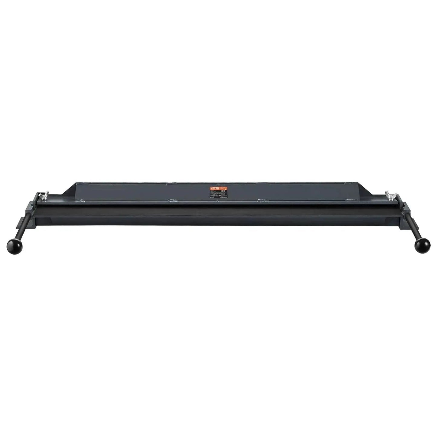 Front view of Box And Pan Brake 36 Inch Portable Sheet Metal Bender for 0 to 130 Degree Bends, supports 20 gauge steel and 14 gauge aluminum.