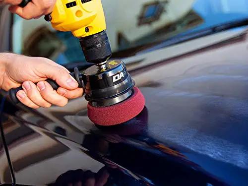 Ultimate Compound For Cars That Removes Oxidation Swirl Marks Water Spots And Scratches On Clear Coat quickly applied with a rotary polisher.