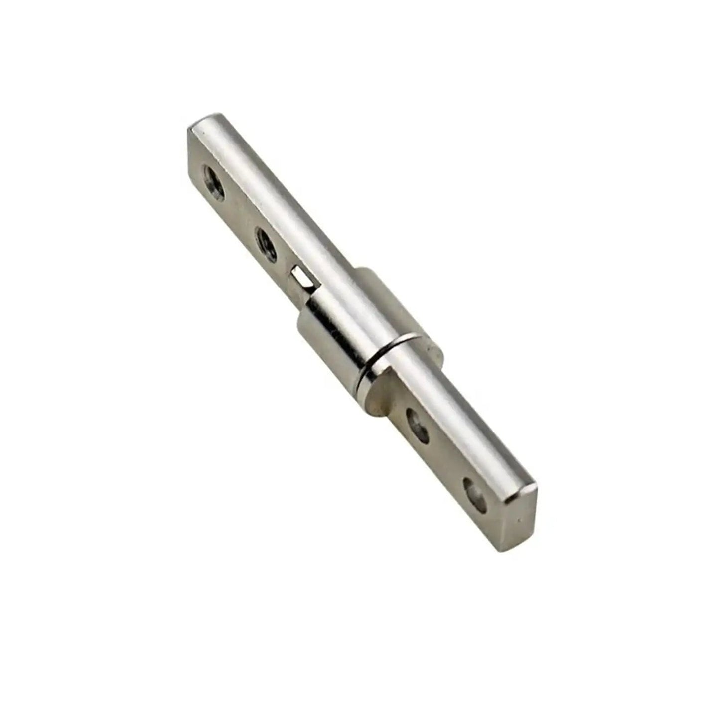 Constant Torque Position Control Hinge 10x57mm Concealed Damping Rotary Shaft Gate Hinge Heavy Duty Hardware Silver Finish