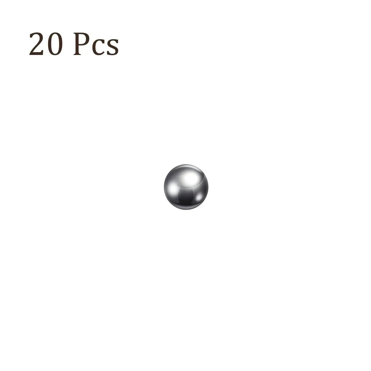 Single ball from Six Millimeter Precision Balls 304 Stainless Steel 20 Pack For Bearings Turntables Drawers And Mechanical Projects