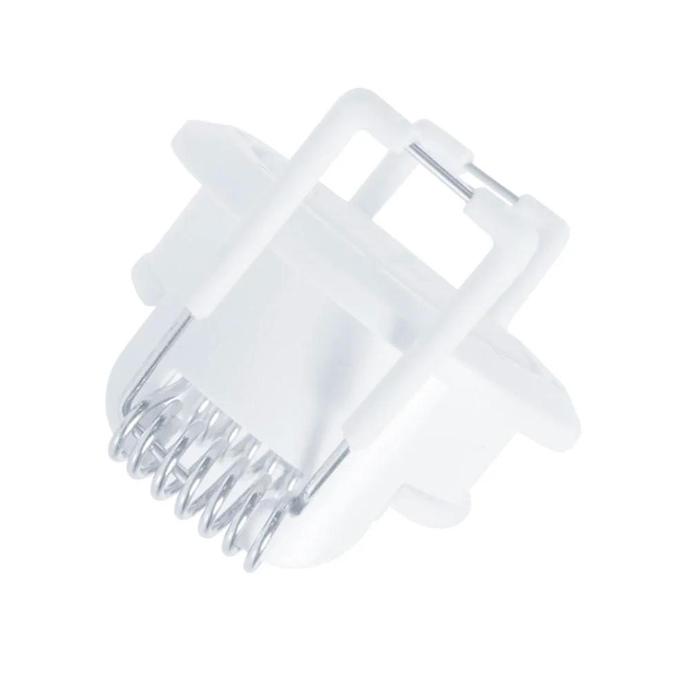 Speedy Z Mini Spring-Lock Cable Pass-Through Port For Clean Wall Install In White 1.5 Inch Outer Diameter and 1 Inch Inner Diameter Grommet