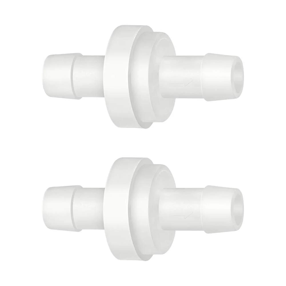 Inline Check Valve One Quarter Inch Hose ID One Way Return High Temperature Corrosion Resistant Pack 2 Designed For Aquarium Fish Tank Pumps Medical And Automotive Applications Quickun