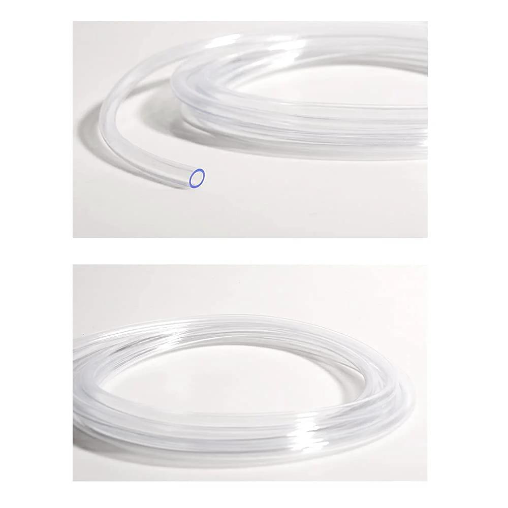 Clear PVC Vinyl Tubing 8mm ID By 10mm OD Flexible Lightweight Hose 3.3 Ft BPA Free Oil Resistant Multipurpose Line coiled