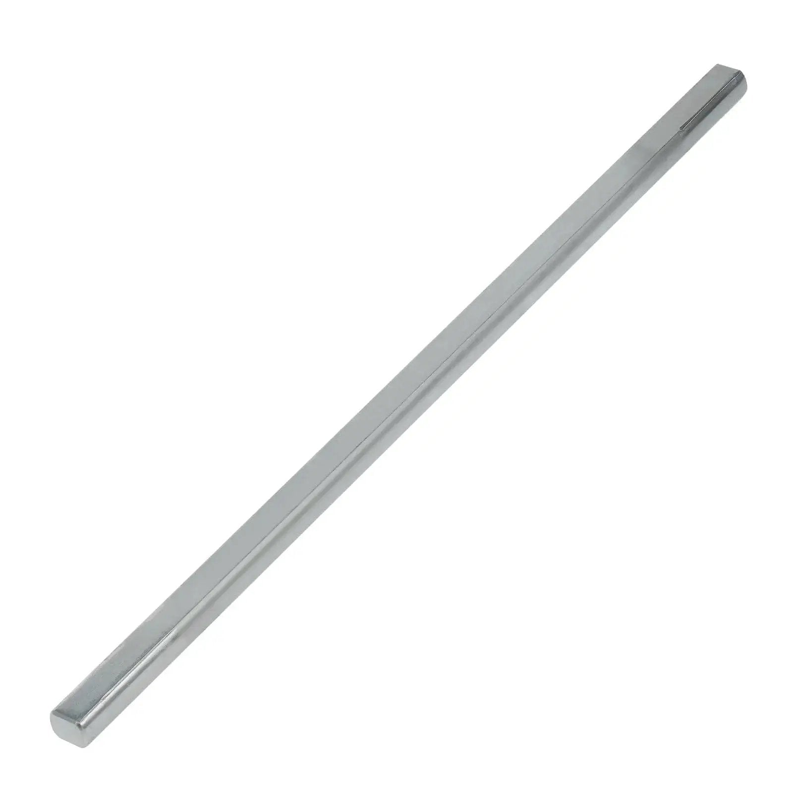 Steel sixteen inch 3/4 DD steering shaft with universal U joints, precision-machined for linking steering wheels to gear boxes.
