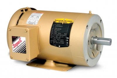 3HP 3450 RPM 3-Phase 575V TEFC General Purpose AC Induction Motor 145TC Frame C-Face Flange Foot Mount Single Industrial Electric Unit sealed ball bearing ceramic-ready for conveyors pumps fans