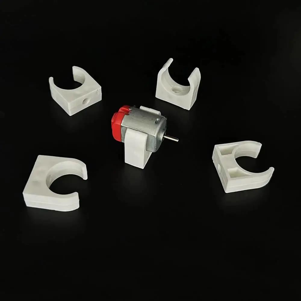 15 Pcs Toy Motor Mounting Bracket Set 20mm Diameter Plastic Base Holder For DIY Toy Cars Fits 130 131 140 180 Motors White Durable Mounting Seat For Motor Parts Great For RC Cars And DIY Projects Durable White Plastic Mounts For Stable Motor Fits