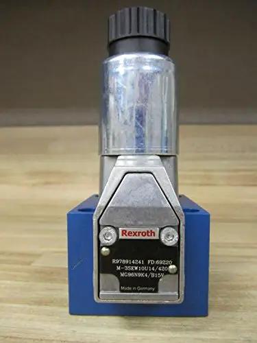 Proportional hydraulic solenoid valve M-3SEW10U14 size 10 single unit 80/96 VDC 30W control spool assembly R978914241