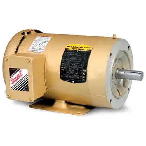 Single 7.5 HP General Purpose Electric Motor CEM3616T 3-Phase 208-230/460 V 184TC TEFC industrial duty side view