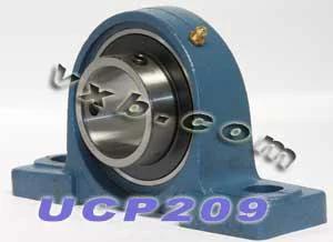 45mm Bearing UCP-209 + Pillow Block Cast Housing Mounted Bearing