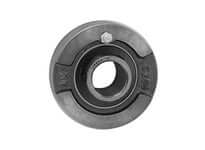 60mm Round Set-Screw Cartridge Insert with Iron Housing and Integrated Lock for Linear Slide Units, Sealed Ball Bearing Ready, Single 1-Pack, Compatible with Pillow Block Applications