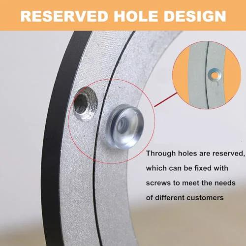 Close-up of 4 Inch Aluminum Alloy Lazy Susan Swivel Bearing showing reserved hole design for secure installation.