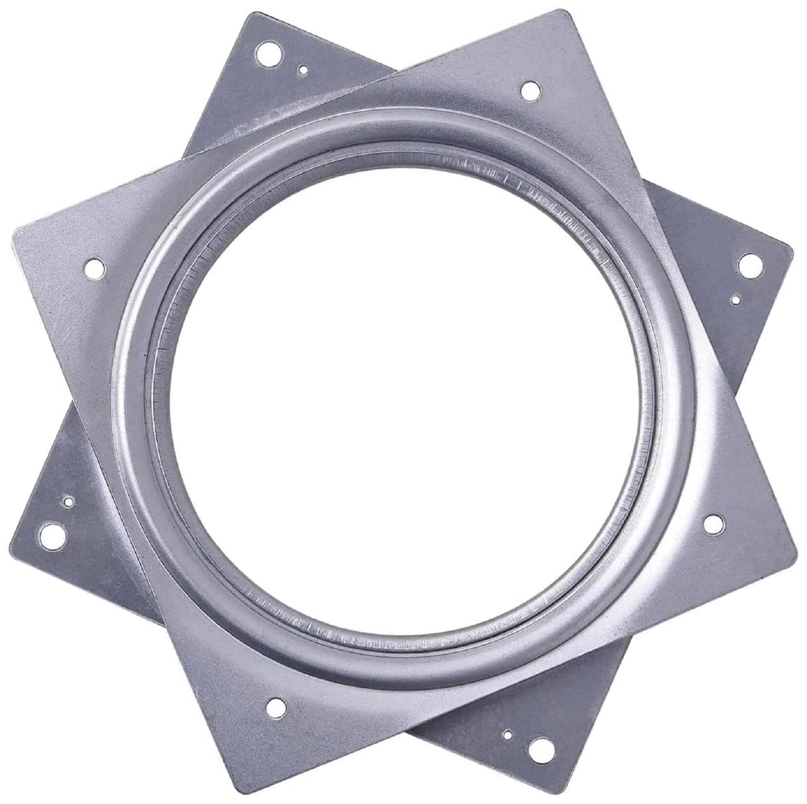 4 Inch Steel Lazy Susan Turntable Bearing, Heavy Duty Square Rotating Tray, low profile, smooth 360 degree spin