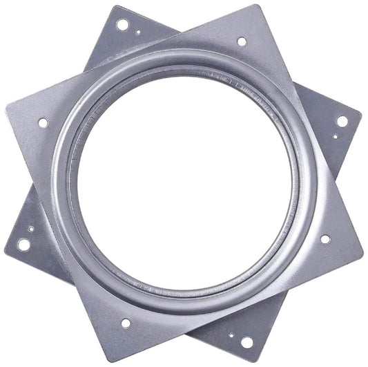 4 Inch Steel Lazy Susan Turntable Bearing, Heavy Duty Square Rotating Tray, low profile, smooth 360 degree spin
