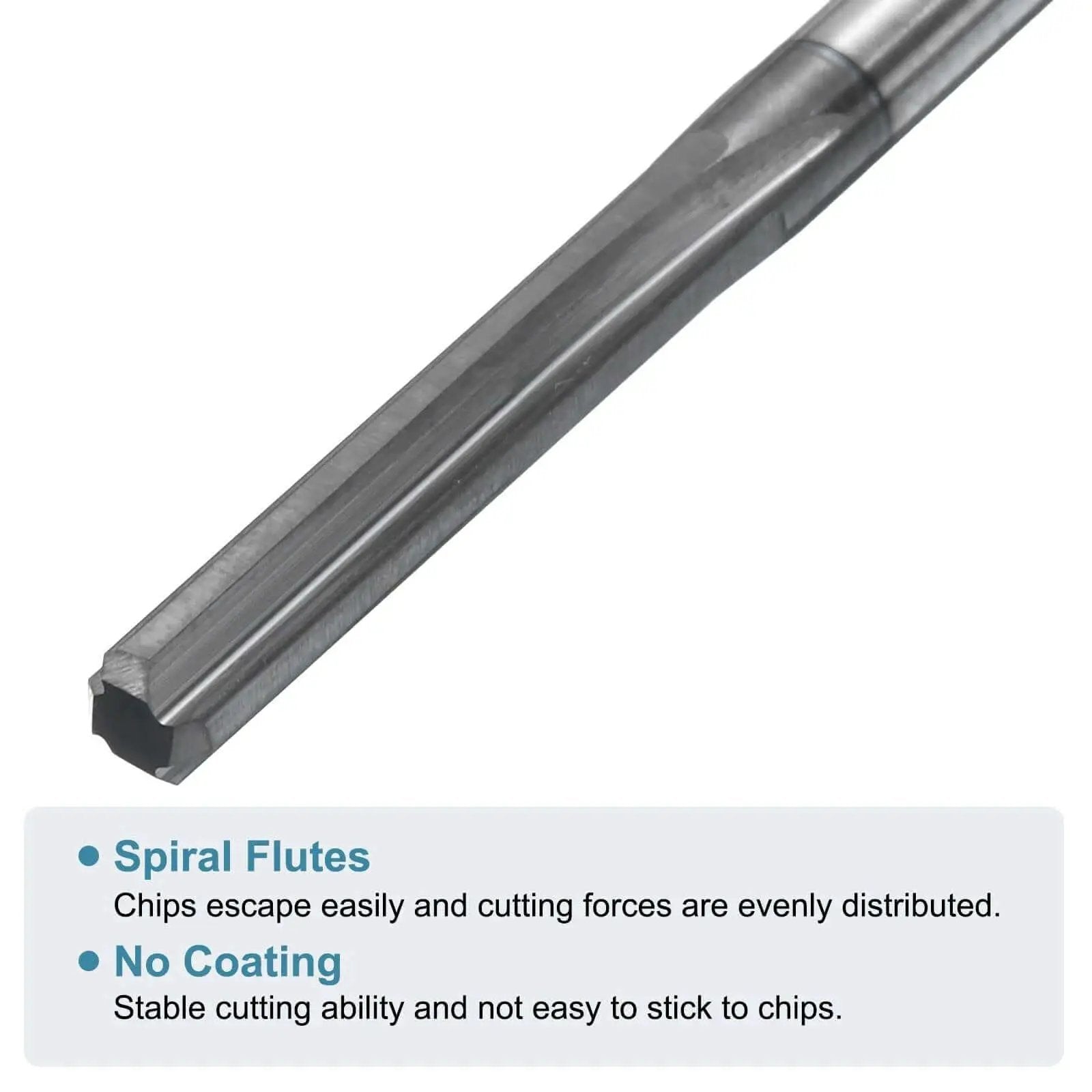 4mm Solid Carbide Chucking Reamer For Lathe Machines With 4 Spiral Flutes And Straight Shank H7 Precision Hole Reaming Tool