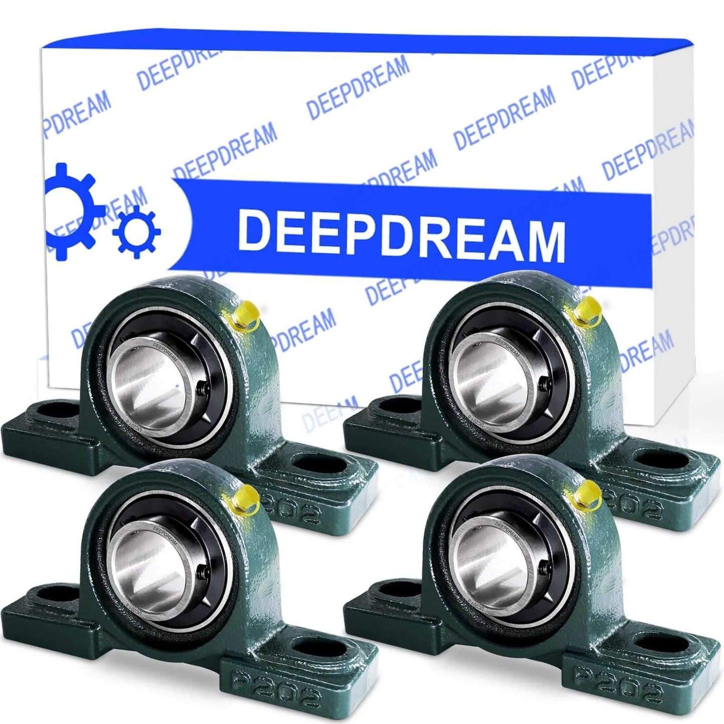 4 PCS UCP202-10 5/8 inch Pillow Block Bearing Mounted Pillow Block Bearing 5/8" Inside Diameter with packaging