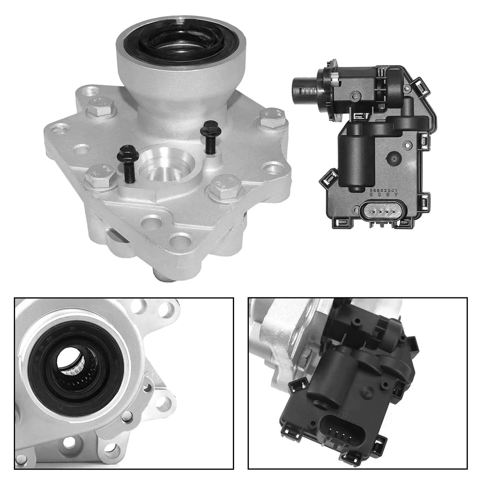 4WD Front Differential Axle Actuator Disconnect Housing Replacement for Buick Chevy Trailblazer Envoy Ascender Bravada 2002-2009 Intermediate Shaft Bearing Assembly Part 12471623 Surwit with detailed features.