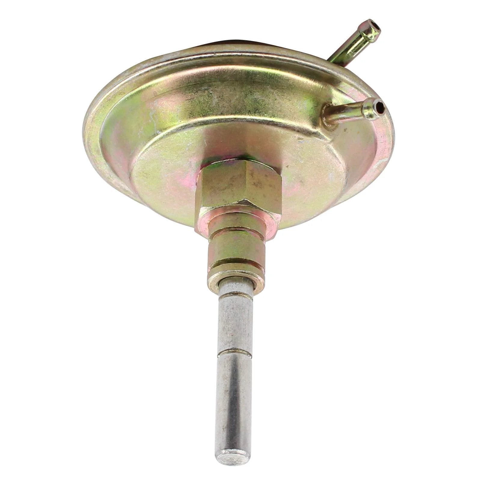 Front Axle 4WD Vacuum Actuator Fits Dodge Ram 1500 1994 2001 Ram 2500 1994 2002 Ram 3500 1994 2002 Ramcharger 1990 1993 Jeep Cherokee 1991 1993 Jeep Comanche 1991 1992 Jeep Wrangler 1991 1995, side view, metallic finish.