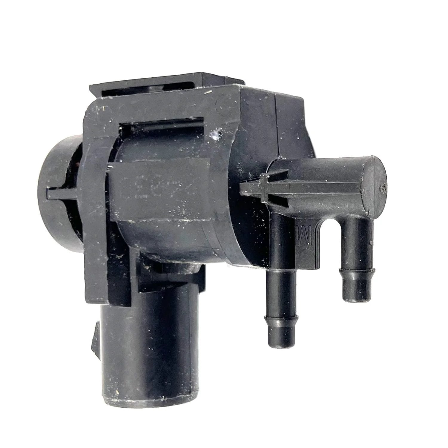 4x4 Disengage Actuator Automatic Hub Locking Vacuum Solenoid For Ford F Series 250 350 450 550 Expedition 1997 2006 Navigator 1998 2006 Mark LT 2006 2008 Replacement 6L3Z9H465B 13mm Connector Black close-up view.