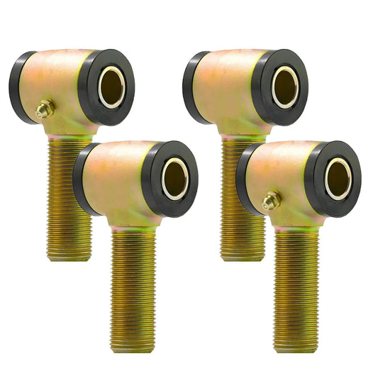 5/8-18 forged steel 4 bar rod end kit, left and right hand thread heim joints with 1/2 inch bore, chromoly construction, 2 pair set
