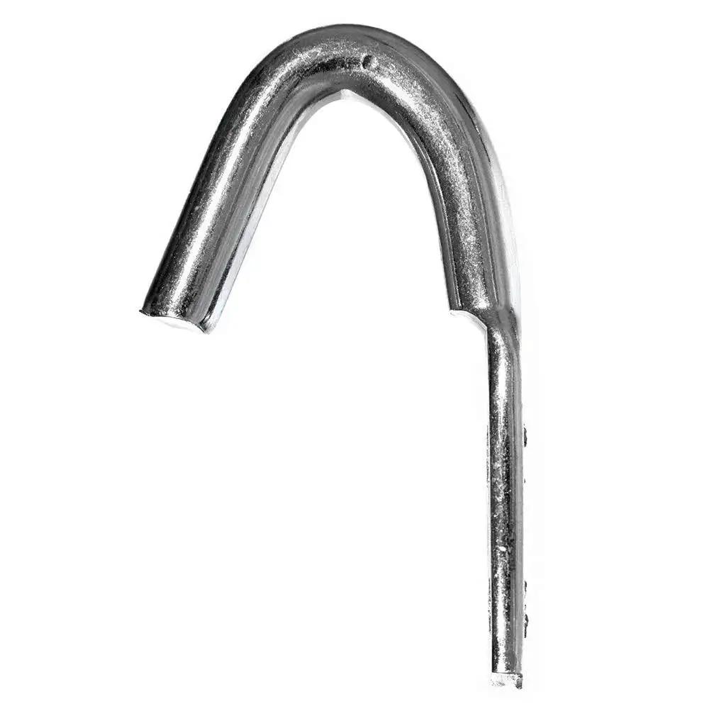 Rope Binding Hooks Five Eighth Inch Open End 20 Pack For Tarp Anchors Tie Downs Shelving And Outdoor Fastening Needs metal hook close-up