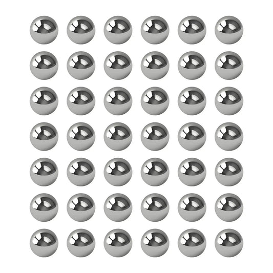 Set Of Fifty Five Millimeter 304 Stainless Steel Solid Bearing Balls For DIY Projects And Precision Machinery And Bearings Rustproof And Low Temperature Strength Durable G100 Grade