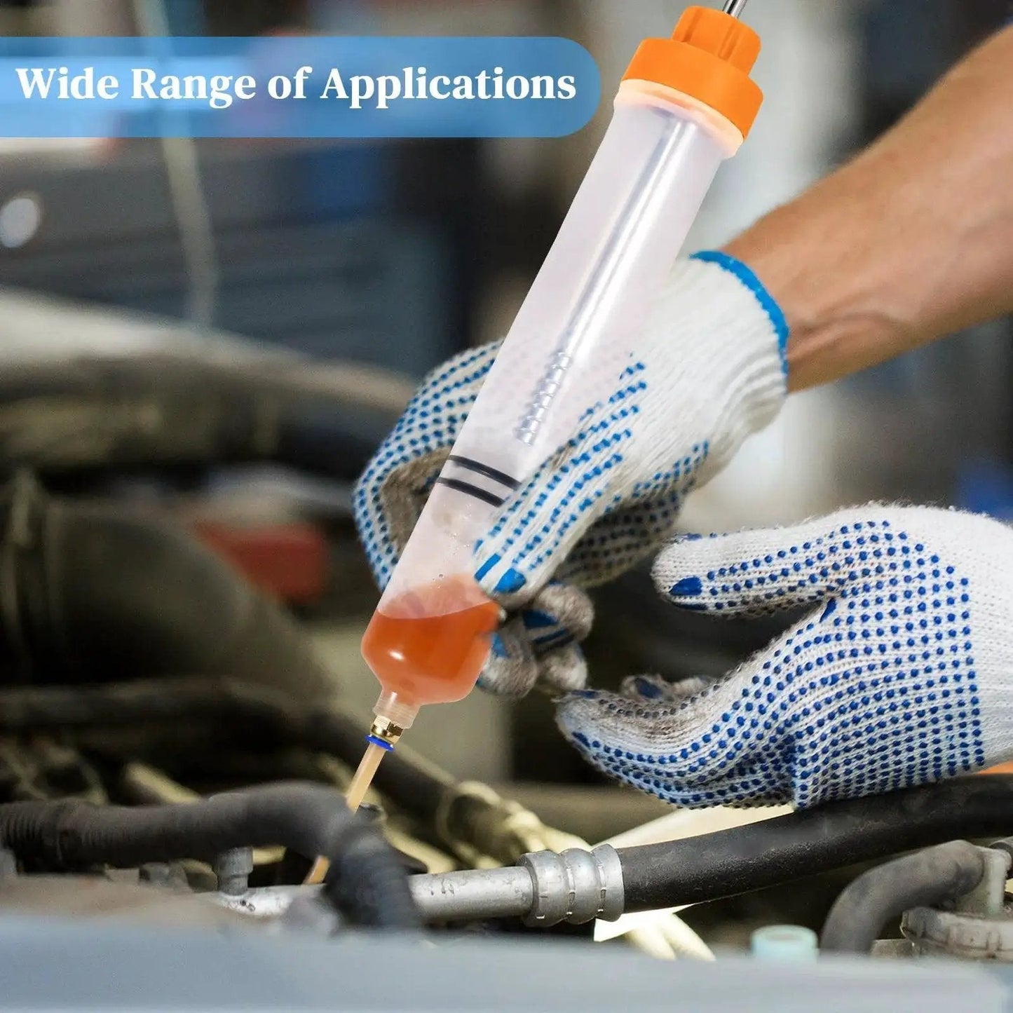500cc Fluid Extractor For Automotive Use Manual Oil Transfer Pump Syringe For Gasoline Power Steering And Hydraulic Fluids