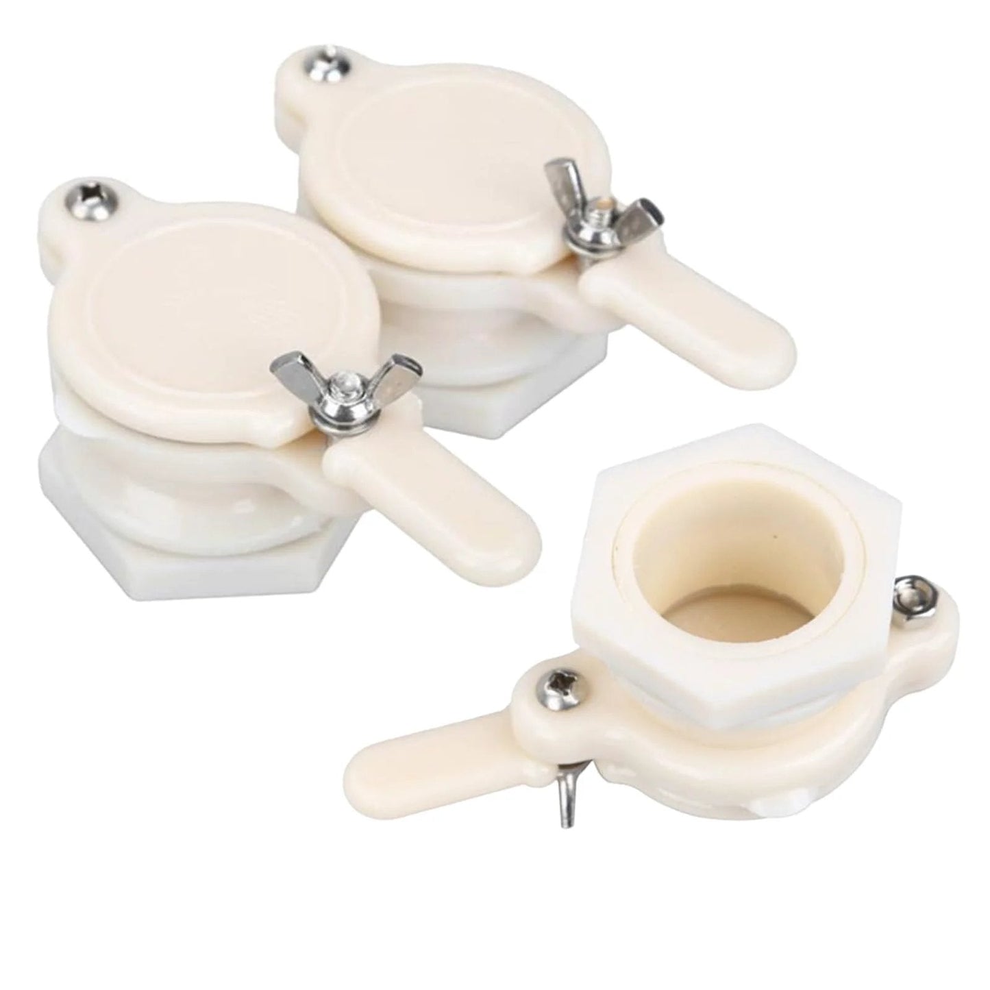 Beekeeping Honey Gate Valve 3 Pack For 5 Gallon Buckets Food Grade Nylon Beehive Gate For Honey Extraction Bottling And Bucket Use Durable Threaded Barrel That Fits Standard Hole Size