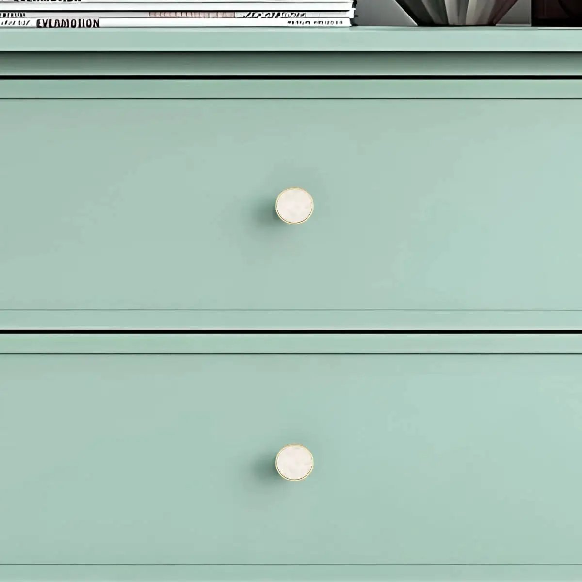 12 Pack White Cabinet Knobs For Kitchen Cabinets And Dresser Drawers Drawer Pulls Easy Install Replacement Hardware on dresser
