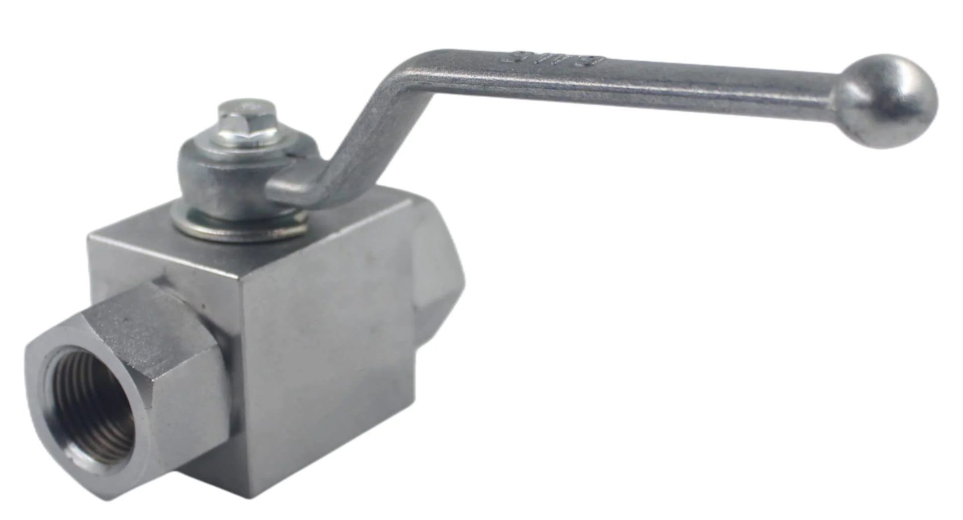 High Pressure Hydraulic Ball Valve KHB Half Inch NPT Two Way Shut Off Hydraulic Valve Carbon Steel Chrome Plated 7250 PSI